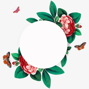 Chinese painting featuring flowers blank circ.. | Free stock vector - 544878