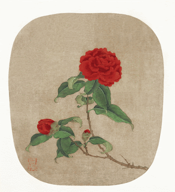 Chinese red camellia (1368&ndash;1644) vintage | Free Photo Illustration - rawpixel