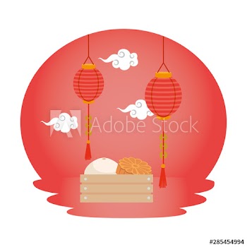 chinese set decorative lamps hanging with wooden box