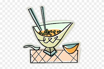 Chinese Soup Royalty Free Vector Clip Art Illustration - Chinese Food Clip Art