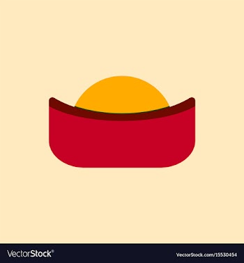 Chinese sunset of sunset in vector image