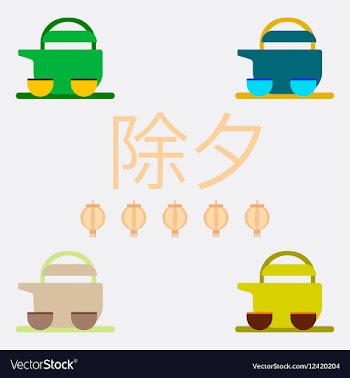 Chinese Tea collection of vector image