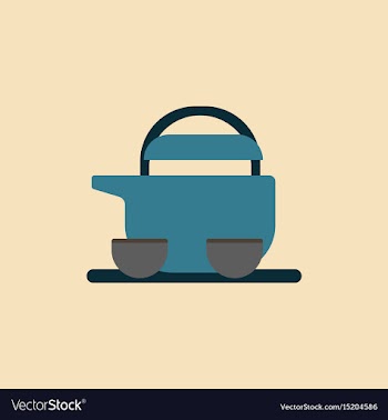 Chinese tea of chinese teapot vector image