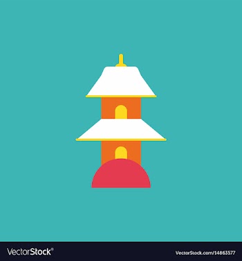 Chinese temple of heaven pagoda vector image