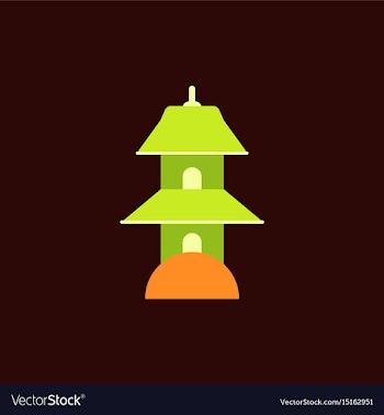 Chinese temple of heaven pagoda vector image