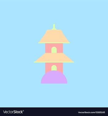 Chinese temple of heaven pagoda vector image