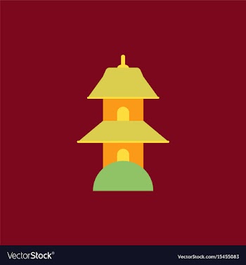 Chinese temple of heaven pagoda vector image