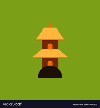 Chinese temple of heaven pagoda vector image
