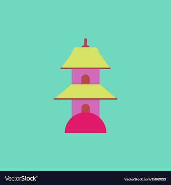 Chinese temple of heaven pagoda vector image