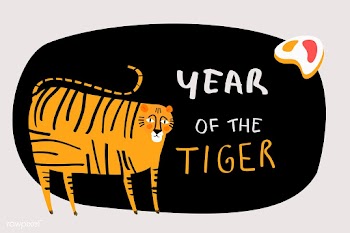 Chinese tiger zodiac sign | Free stock vector - 592001