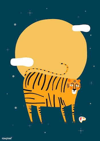 Chinese tiger zodiac sign | Free stock vector - 592011