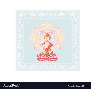 Chinese Traditional Artistic Buddhism Pa vector image