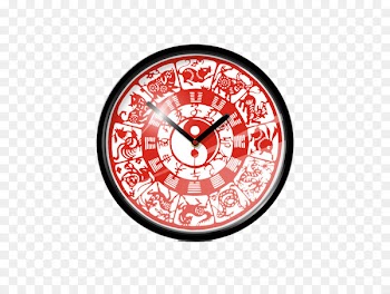 Chinese zodiac Astrological sign Dog Chinese astrology - Chinese Zodiac silent living room wall clock 