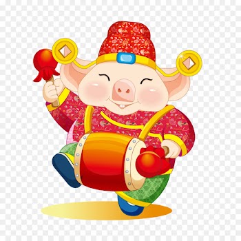 Chinese zodiac Chinese New Year Domestic pig - Lucky Pig 