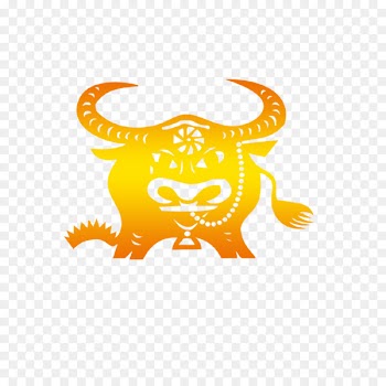 Chinese zodiac Ox Papercutting Rooster - Taurus 