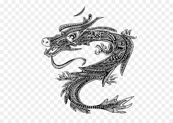 Chinese Zodiac, Pig, Black White M, Dragon, Fictional Character PNG