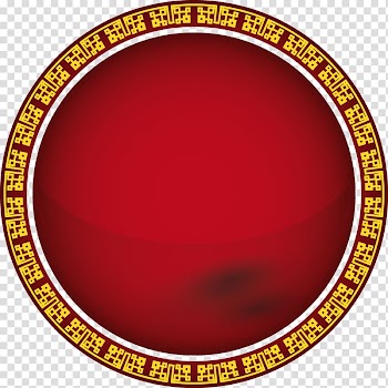 Chinese zodiac Pig Dog Monkey, Decorative red and yellow frame transparent background PNG clipart