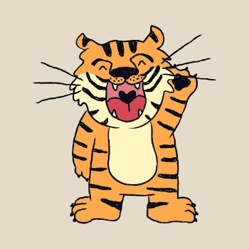 Chinese zodiac tiger doodle sticker, | Free Vector Illustration - rawpixel