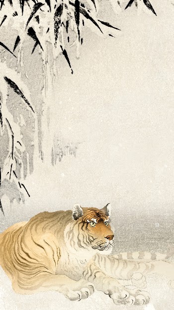 Chinese zodiac tiger phone wallpaper, | Free Photo - rawpixel