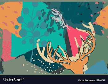 					Chirstmas seamless pattern vector image														