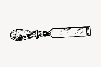 Chisel clipart, vintage hand drawn | Free Vector - rawpixel
