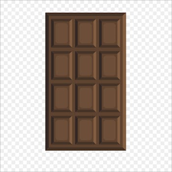 Chocolate bar Flat design Chocolate biscuit - Flat chocolate 