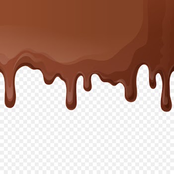 Chocolate bar Hot chocolate Milk - Material sliding down chocolate sauce 