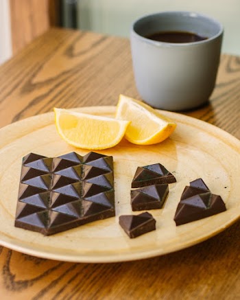 Chocolate Bar on Plate