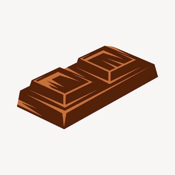 Chocolate bar sticker, dessert illustration | Free PSD - rawpixel