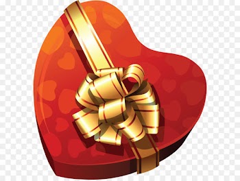 Chocolate Box Heart Clip art - Large Heart Gift Box Clipart 