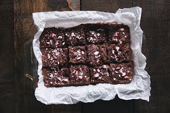 Chocolate Brownie In Tray