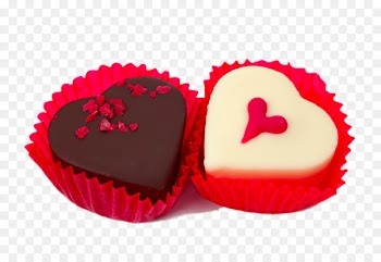 Chocolate cake Chocolate balls Chocolate ice cream White chocolate - Black and white heart-shaped chocolate 