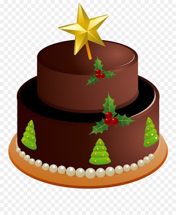 Chocolate cake Christmas Day Christmas cake Black Forest gateau - decorating the cake 