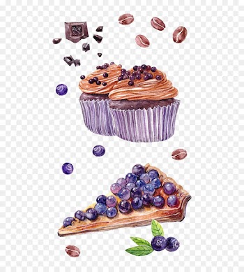 Chocolate cake Cupcake Muffin Tart - Drawing chocolate cake 