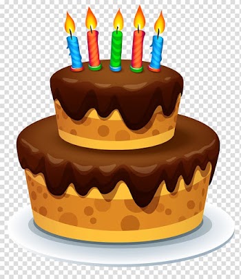 Chocolate cake illustration, Birthday cake Chocolate cake , Cake with Candles transparent background PNG clipart