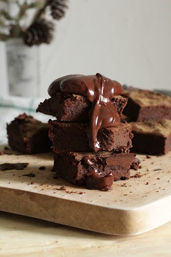 Chocolate Cake on Chopping Board