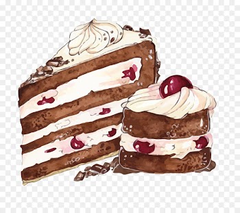 Chocolate cake Torte Cream - Vector Chocolate Cake 