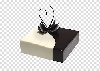 Chocolate cake White chocolate Tart Ganache Cream, Black and white chocolate cake transparent background PNG clipart