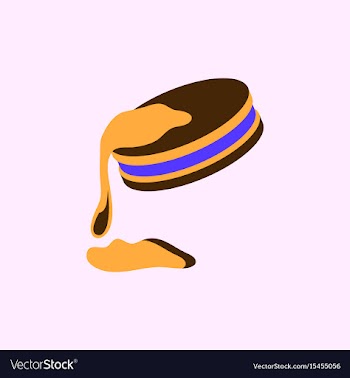 Chocolate cookie icon vector image