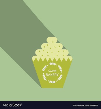 Chocolate cupcake vector image