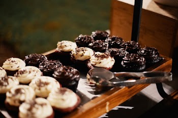 Chocolate Cupcakes on Tray