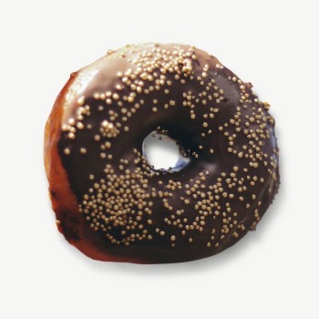 Chocolate donut collage element psd | Free PSD - rawpixel