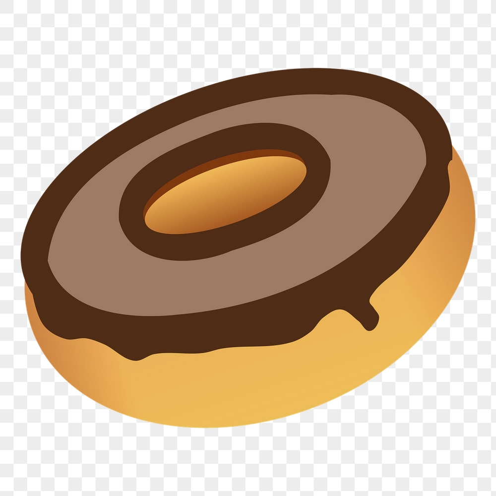Chocolate donut png sticker, dessert | Free PNG - rawpixel