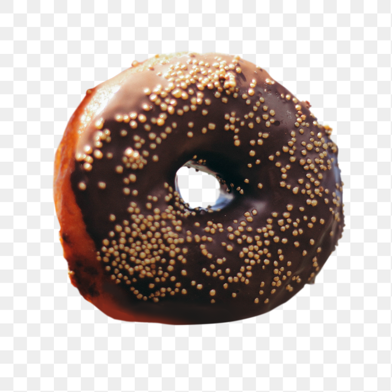 Chocolate donut png sticker, transparent | Free PNG - rawpixel