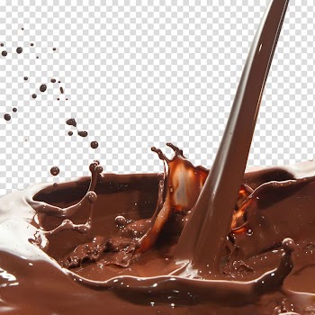 Chocolate drink, Coffee milk Chocolate balls, Hand-painted chocolate food icon,Coffee with milk drops splash transparent background PNG clipart