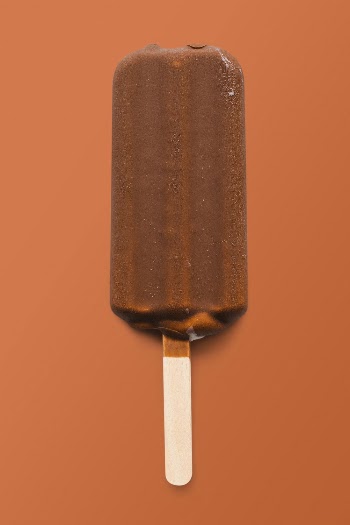 Chocolate glazed ice cream sticker, | Free PSD - rawpixel