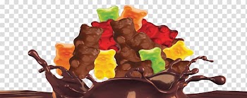 Chocolate Gummi candy Gummy bear Gelatin dessert Candy pumpkin, chocolate transparent background PNG clipart