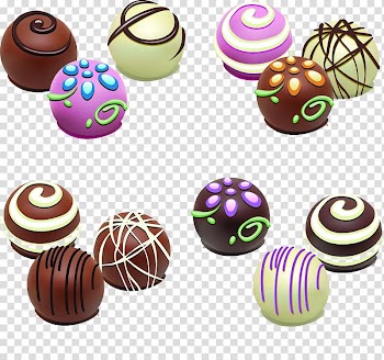 Chocolate ice cream Chocolate balls Chocolate cake, Black and white chocolate transparent background PNG clipart