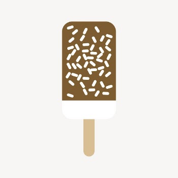 Chocolate ice cream clipart, food | Free Vector - rawpixel