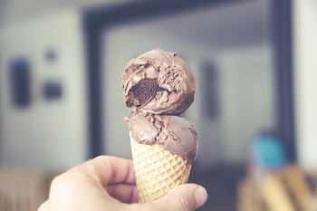          Chocolate Ice Cream Cone Free Photo     